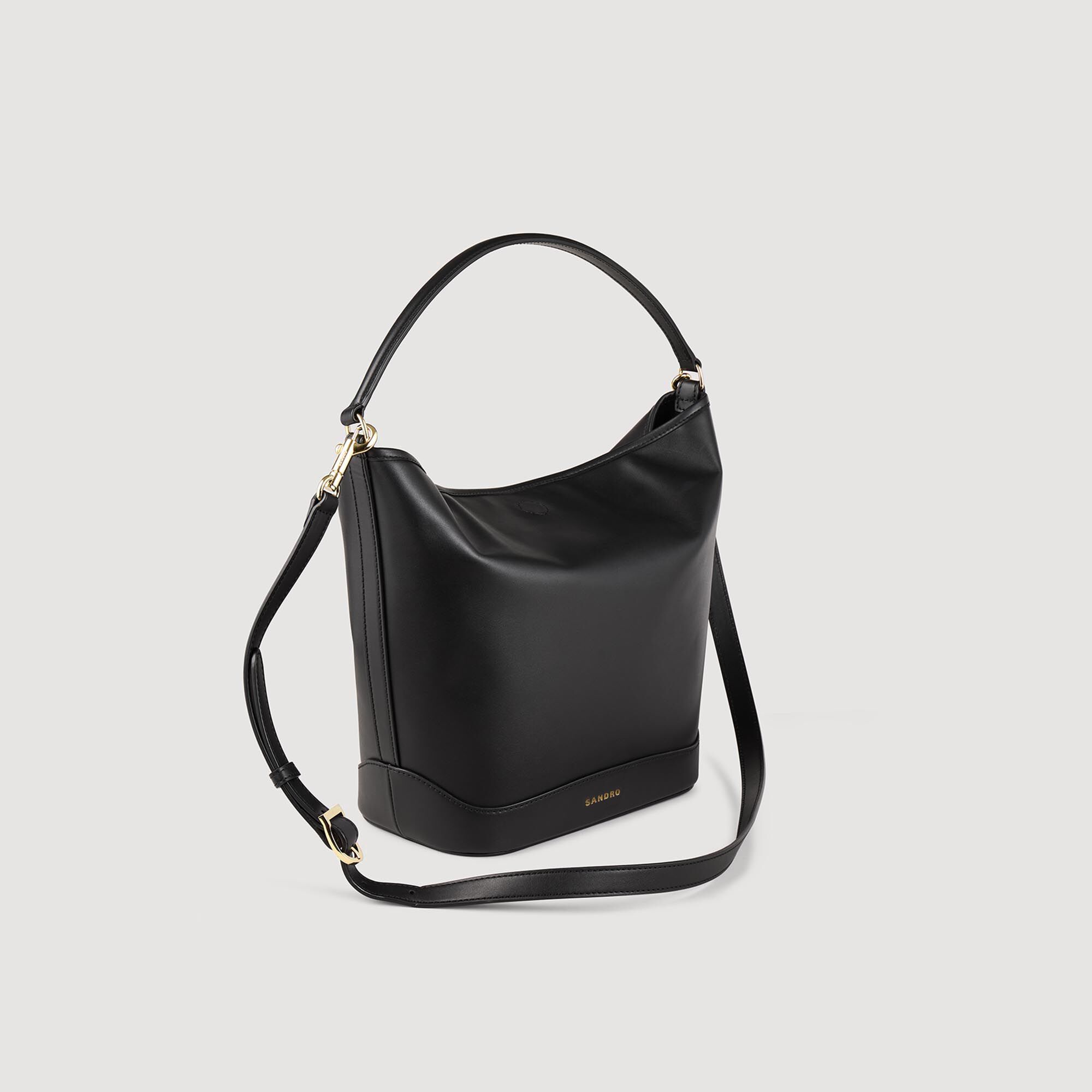 Tas bucket bag leer TANGOSO