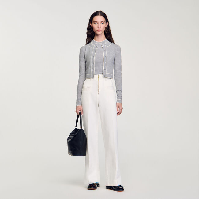 Cardigan vest kort