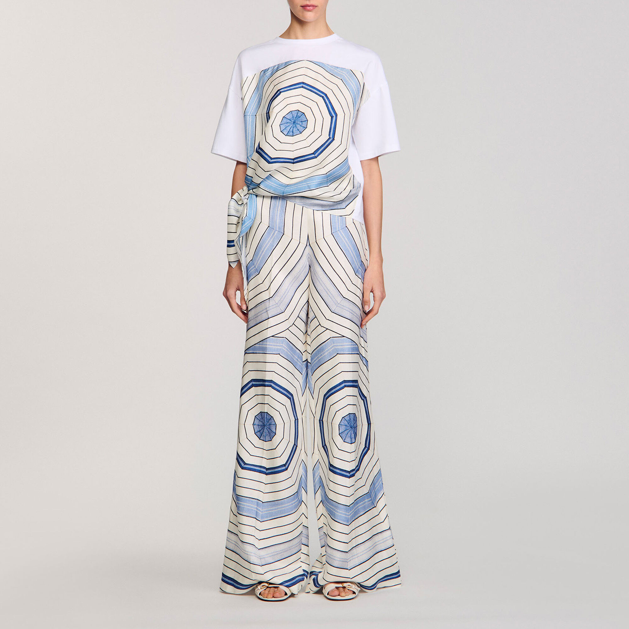 T-shirt met Spirales print