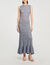 Lange gebreide jurk met studs - Vrouw | Sandro