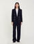 Blazer met gekruiste knoopsluiting