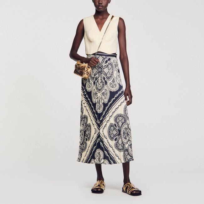 Lange rok soepelvallend Bandana print