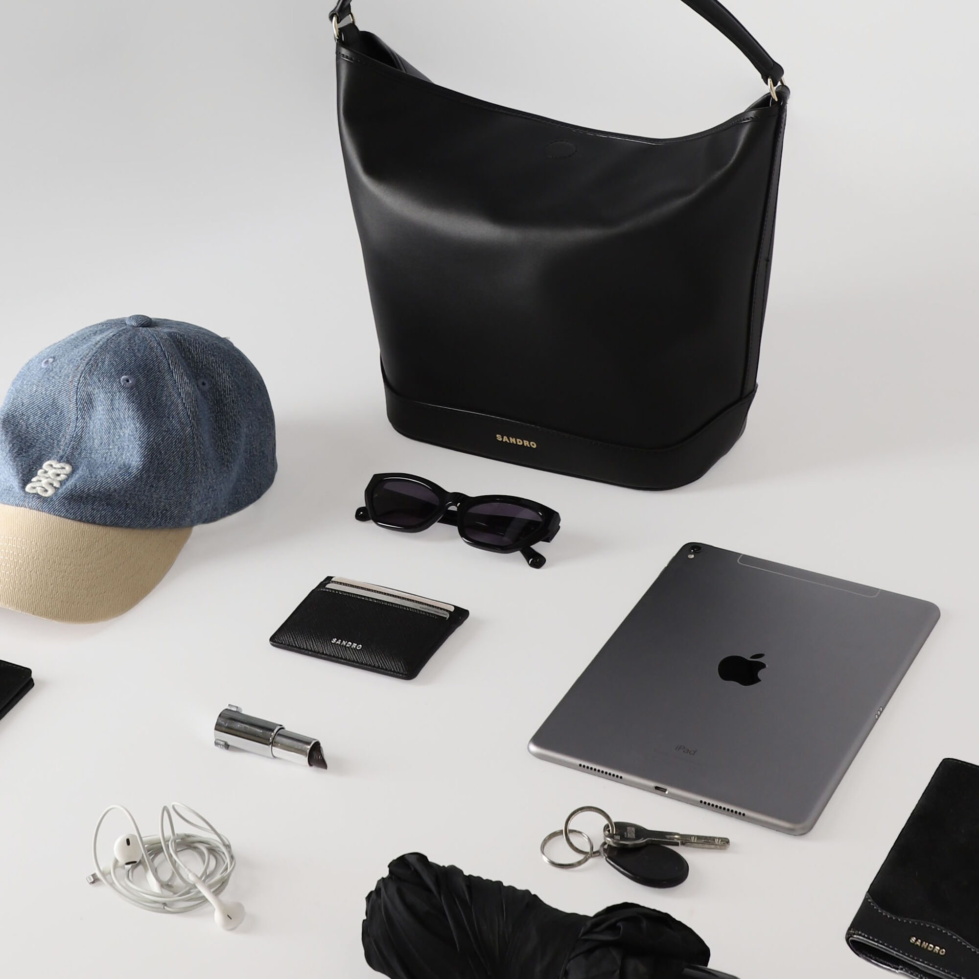 Tas bucket bag leer TANGOSO