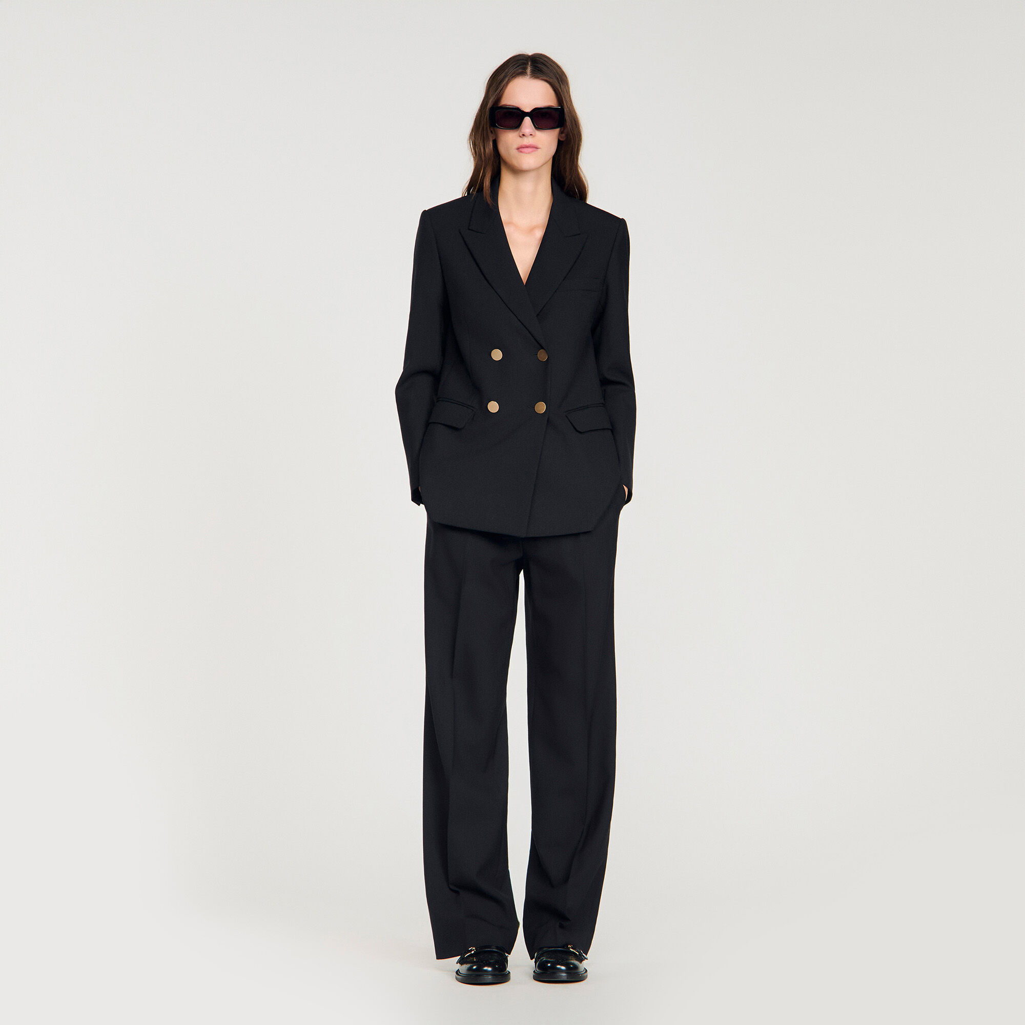 Getailleerde blazer van wol