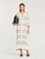 Lange jurk gestreept tricot