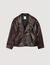 Leren jack oversized