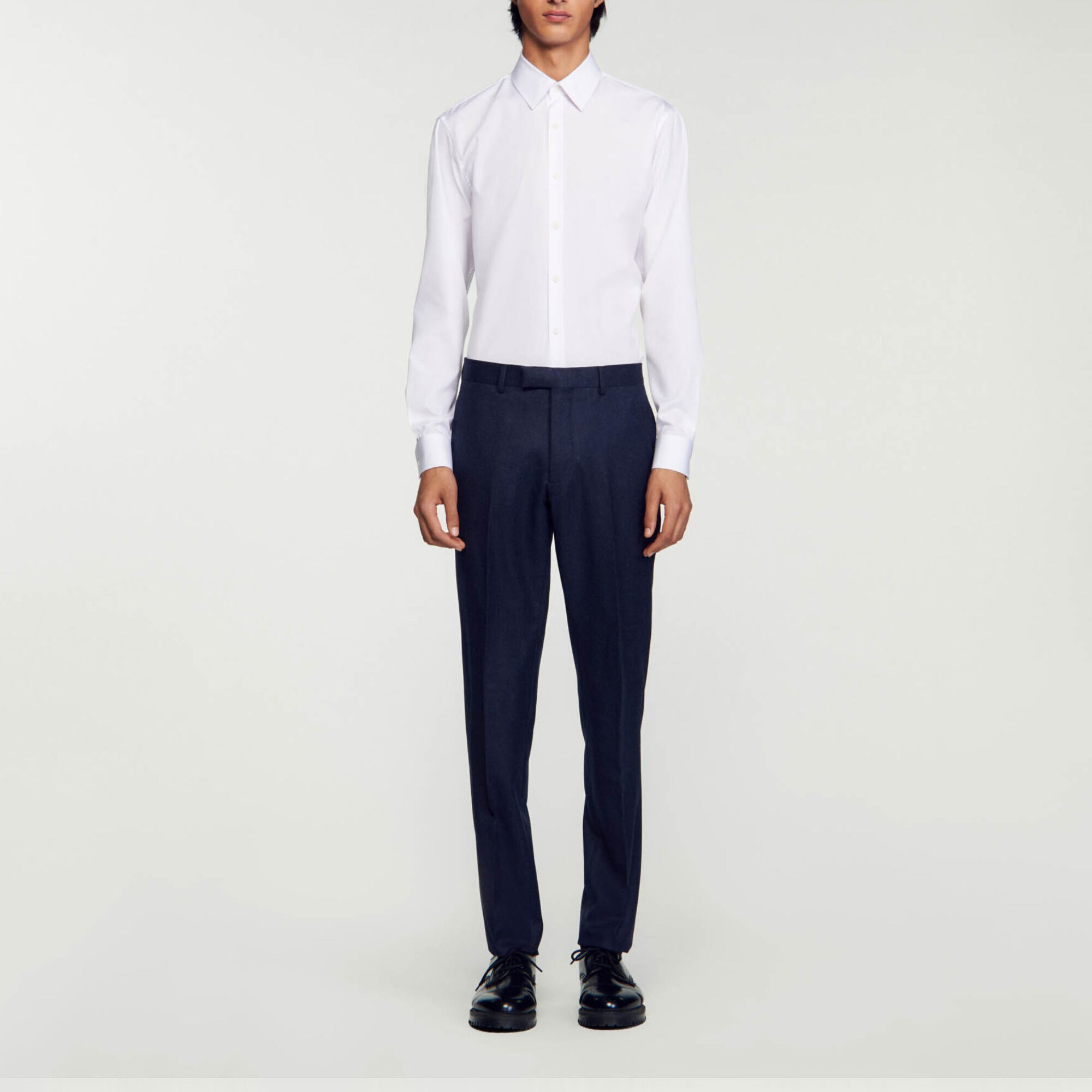 Broek kostuum van scheerwol