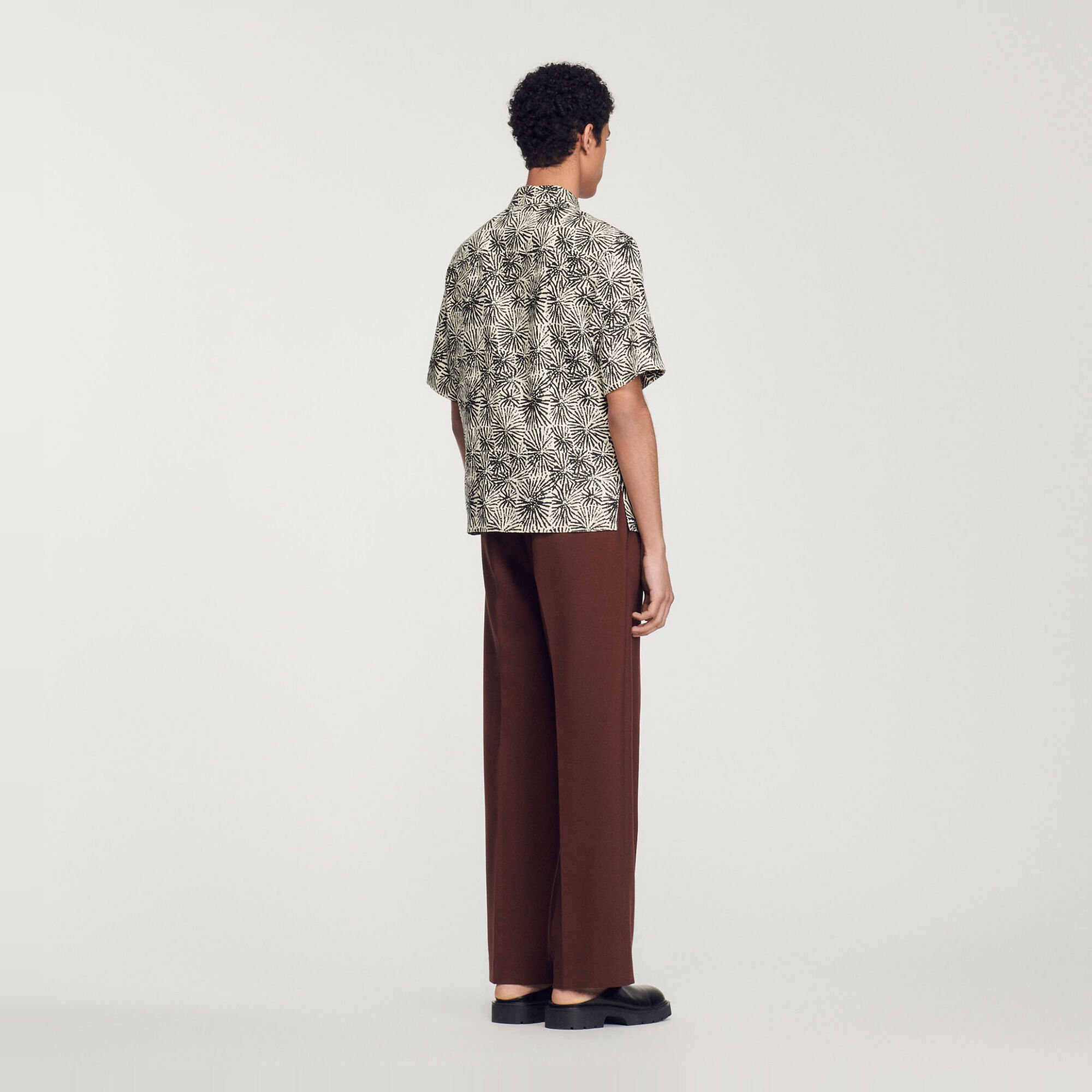 Oversized overhemd met print