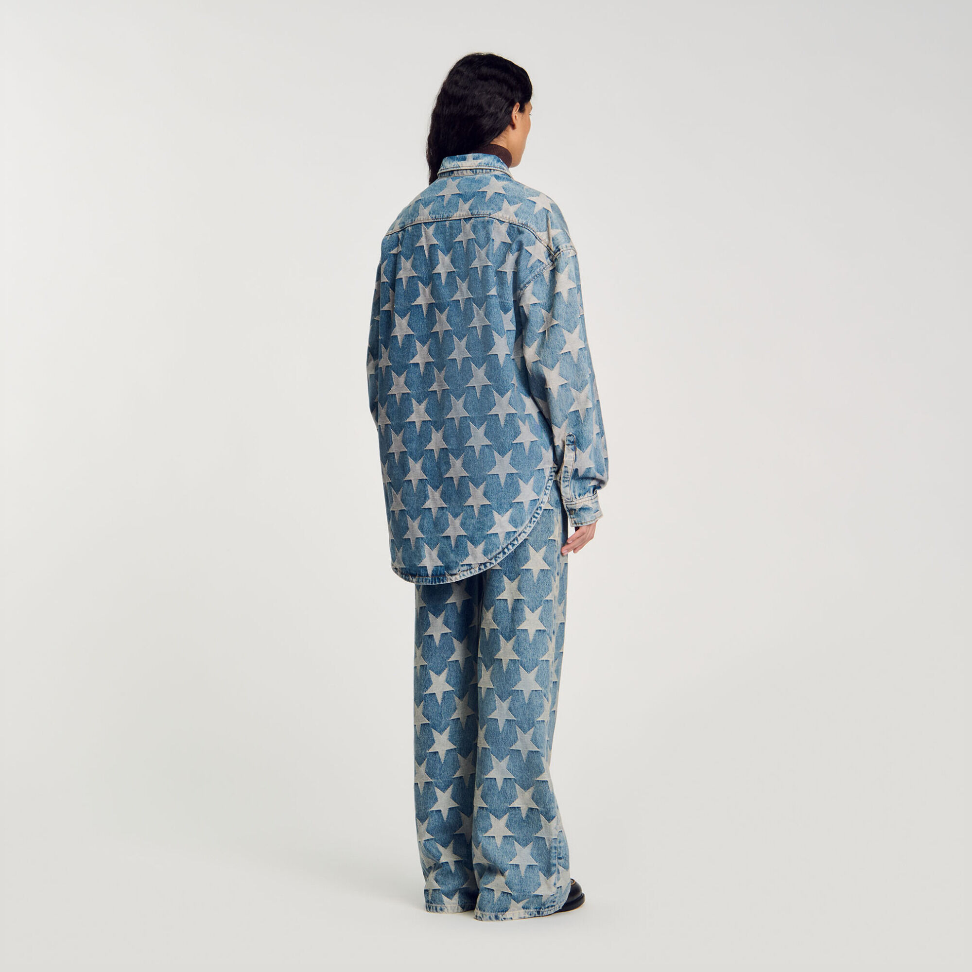 Jack overshirt denim sterren - Vrouw | Sandro