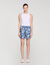 Korte short met bloemenprint