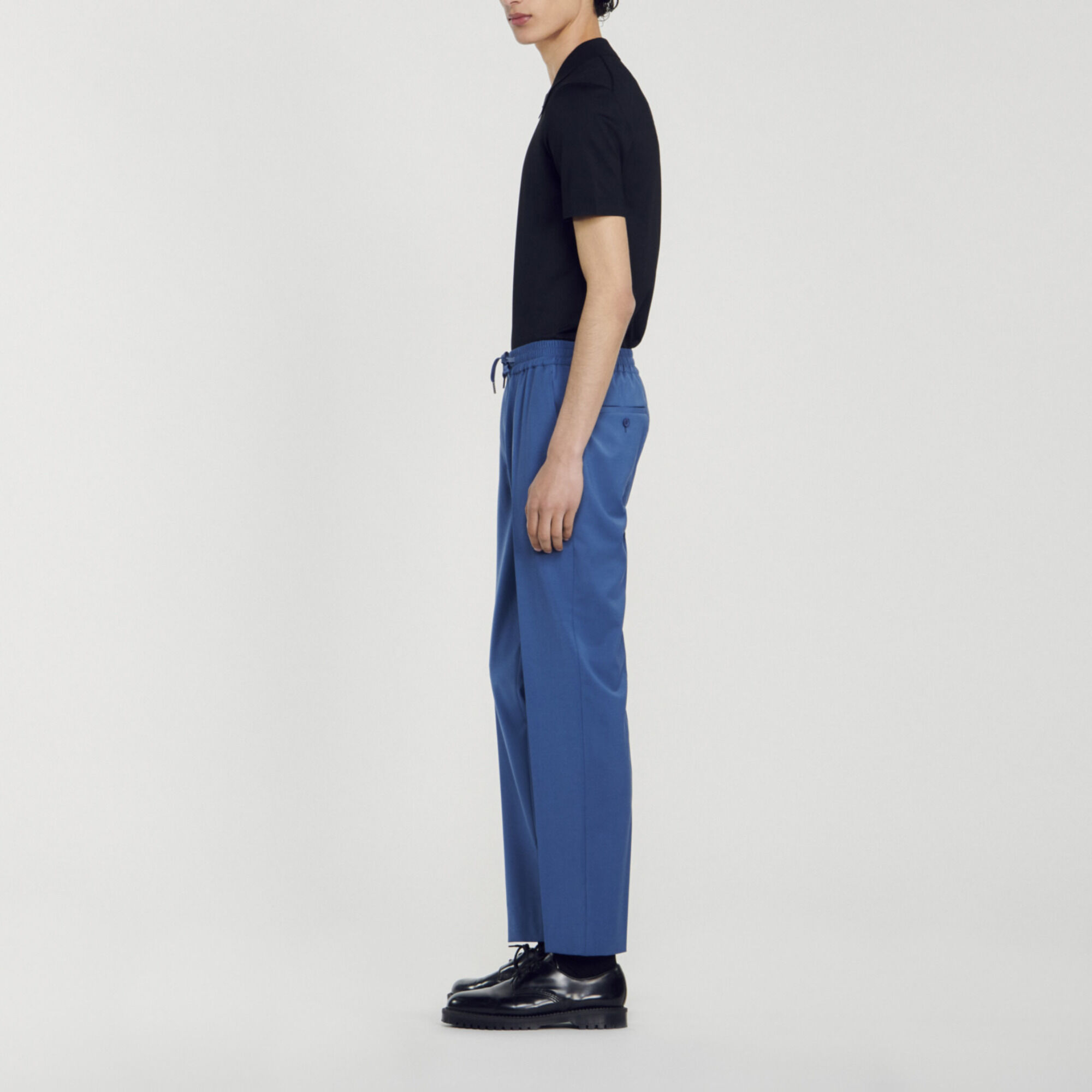 Rechte pantalon met elastiek