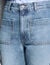 Verbleekte wijd uitlopende jeans