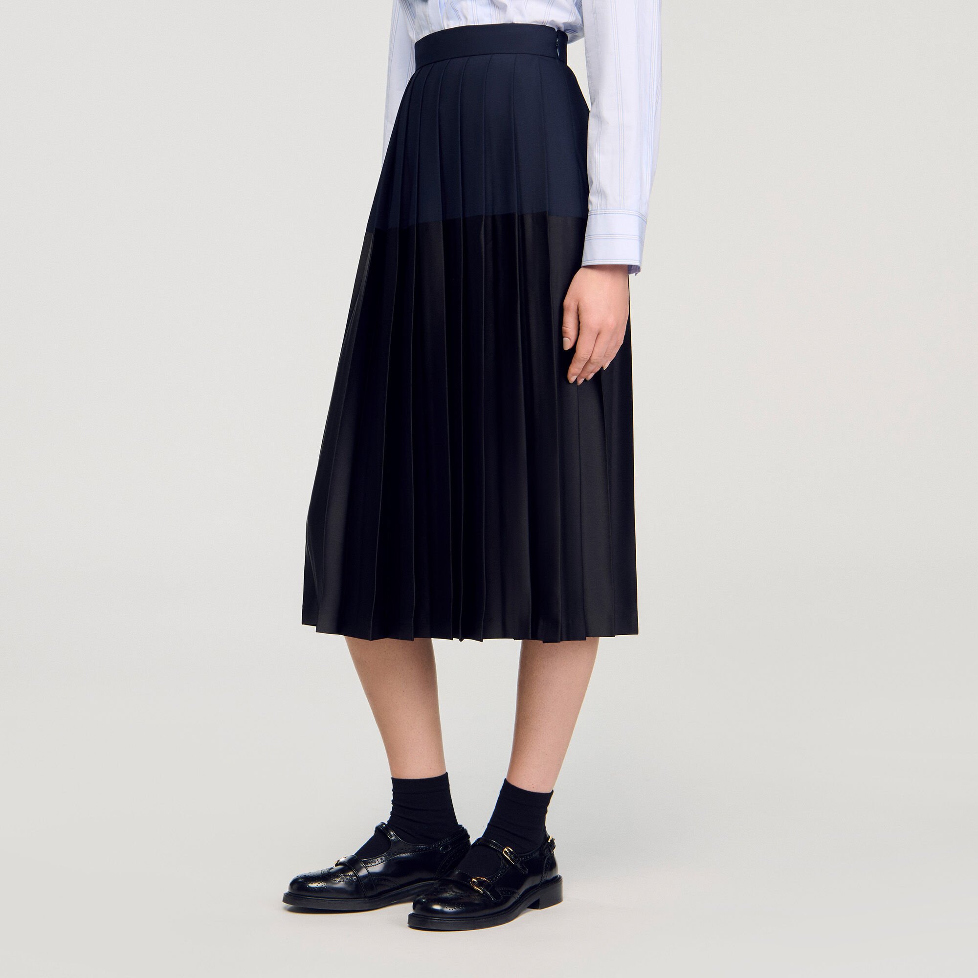 Lange geplooide rok