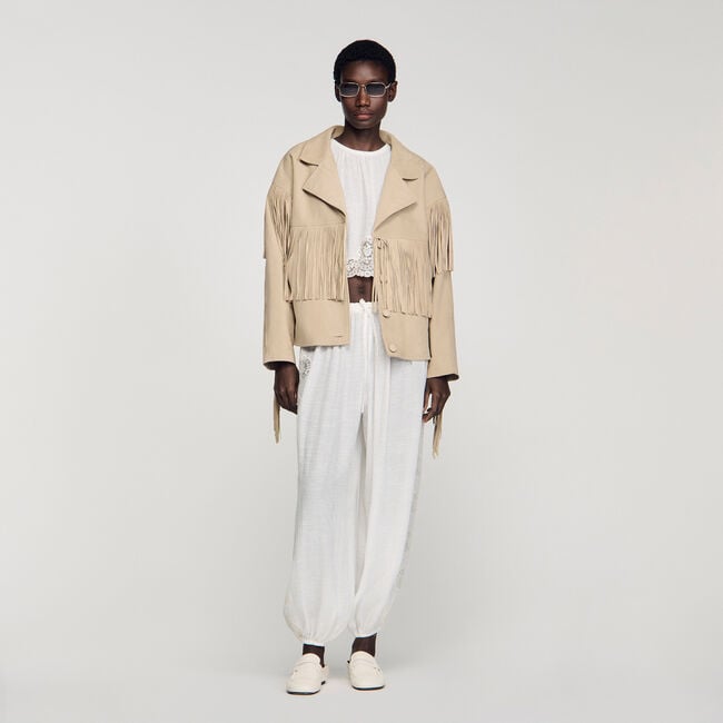 Su&egrave;de jack met franjes