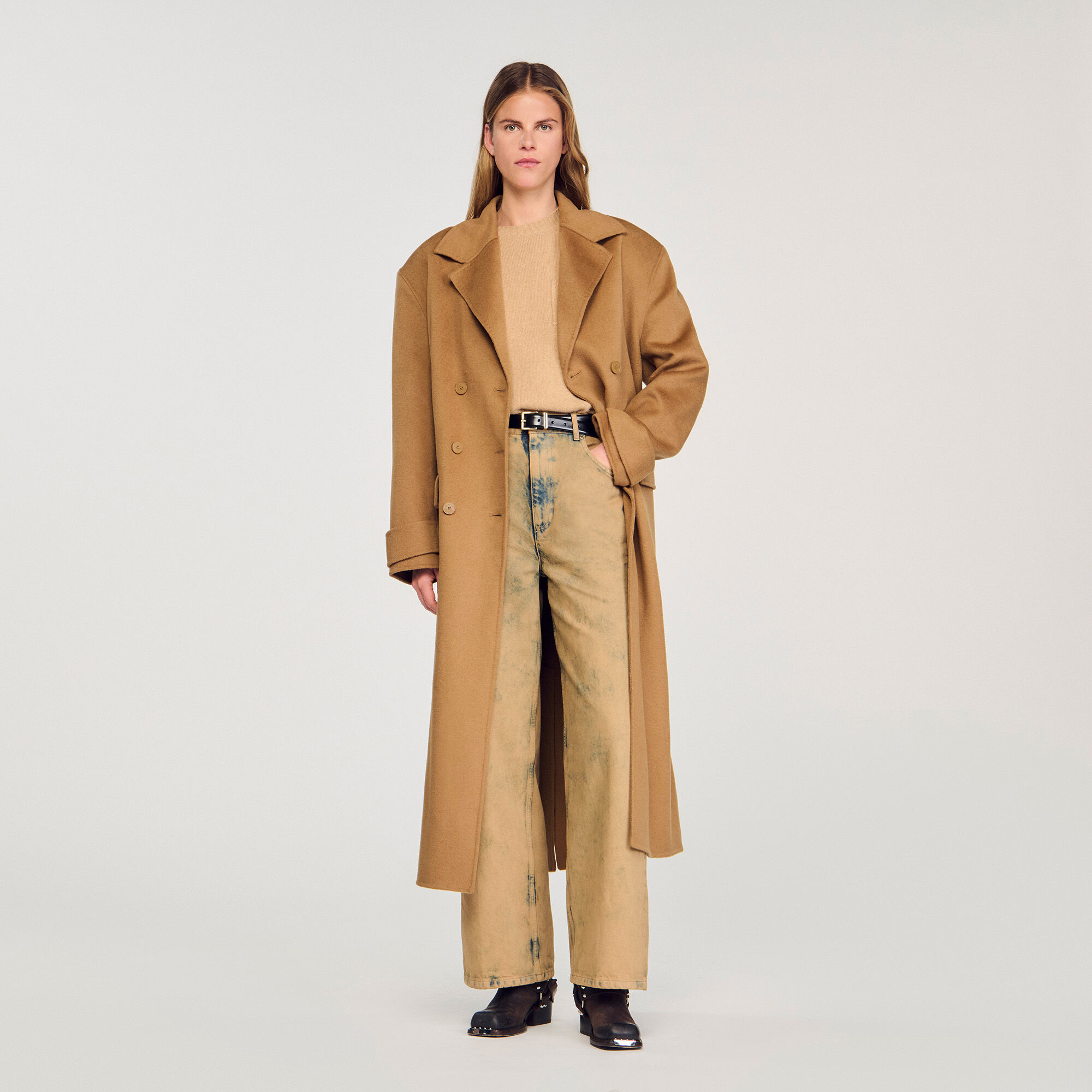 Oversized wollen jas