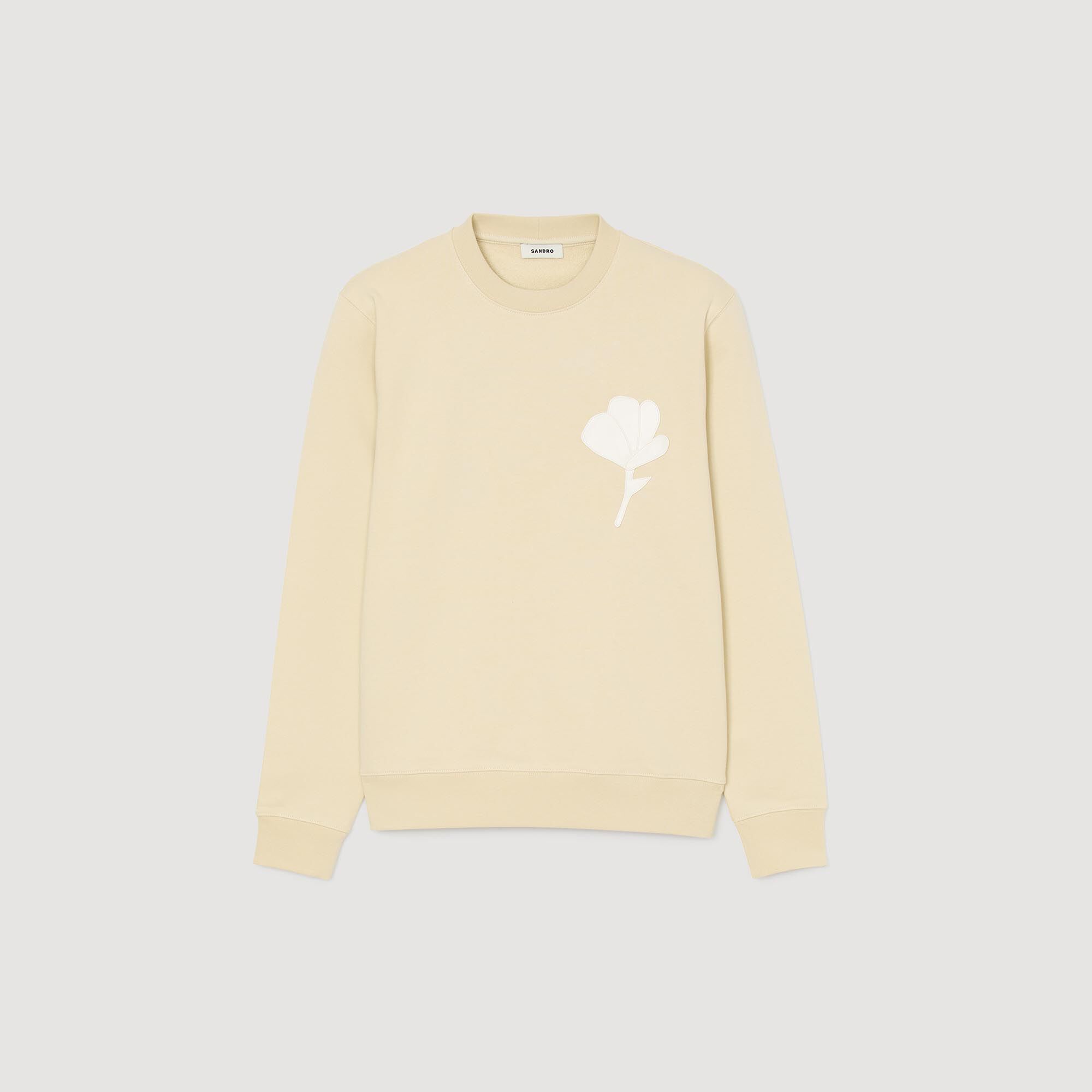Sweatshirt patch bloemmotief