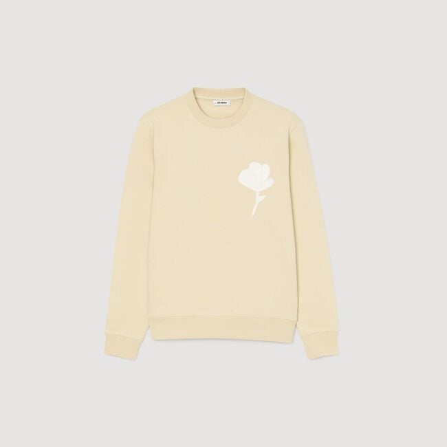 Sweatshirt patch bloemmotief
