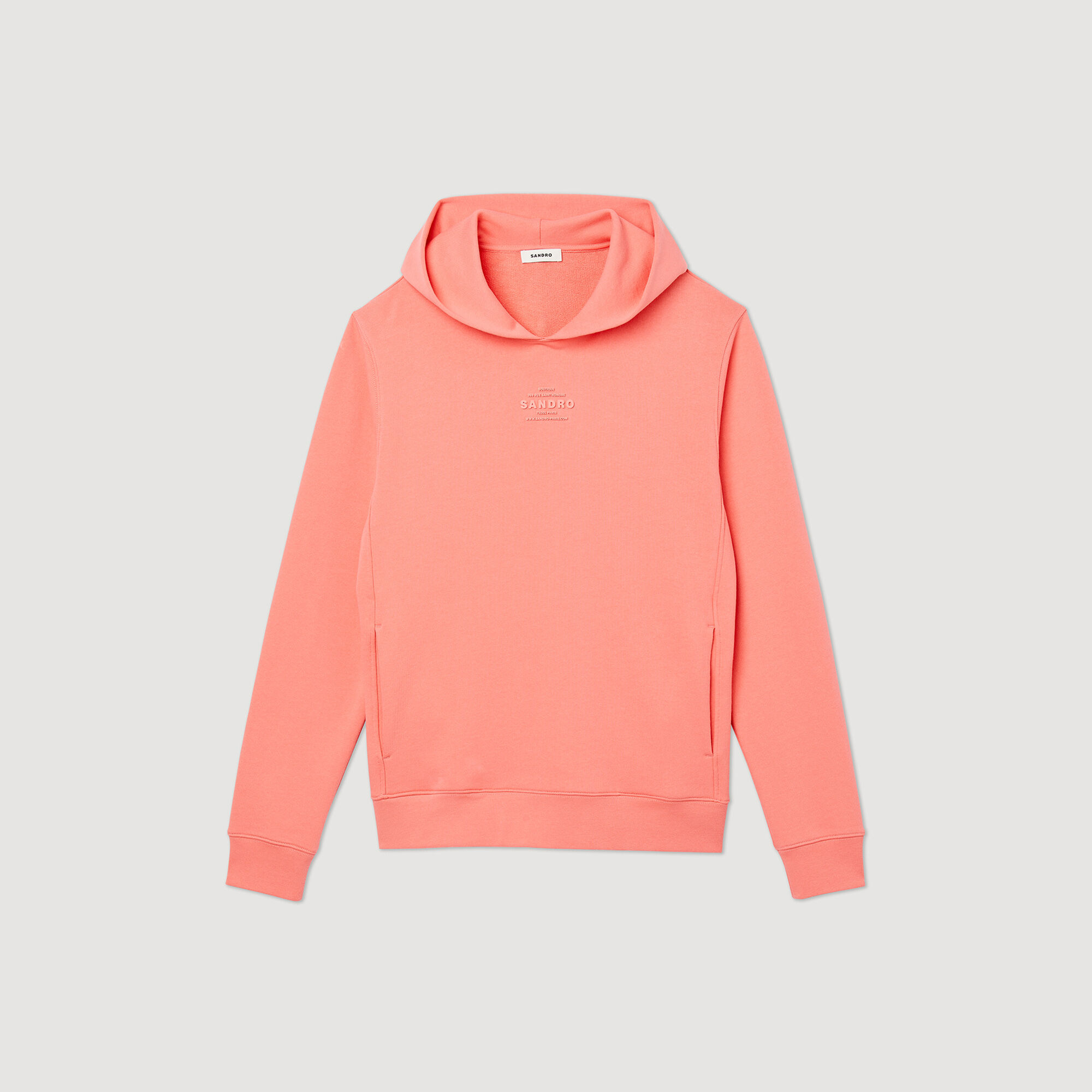 Hoody met rubberen logo