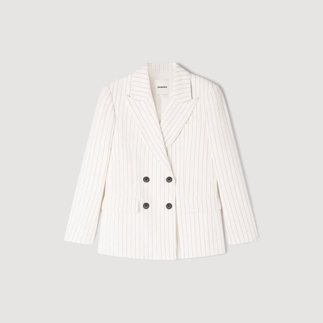 Getailleerde blazer met strepen