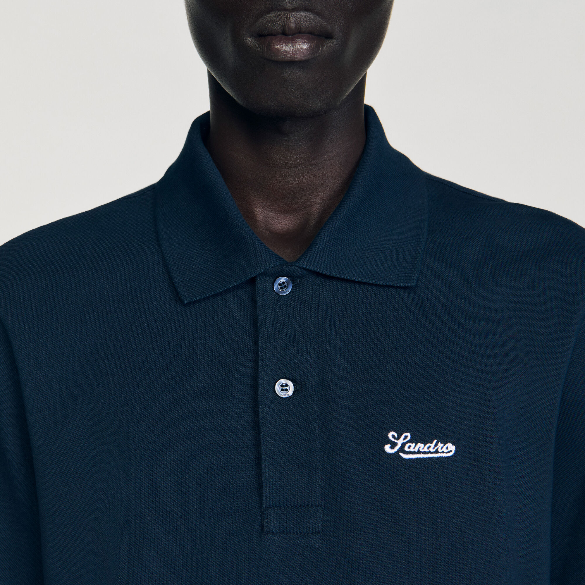 Poloshirt van piqué katoen