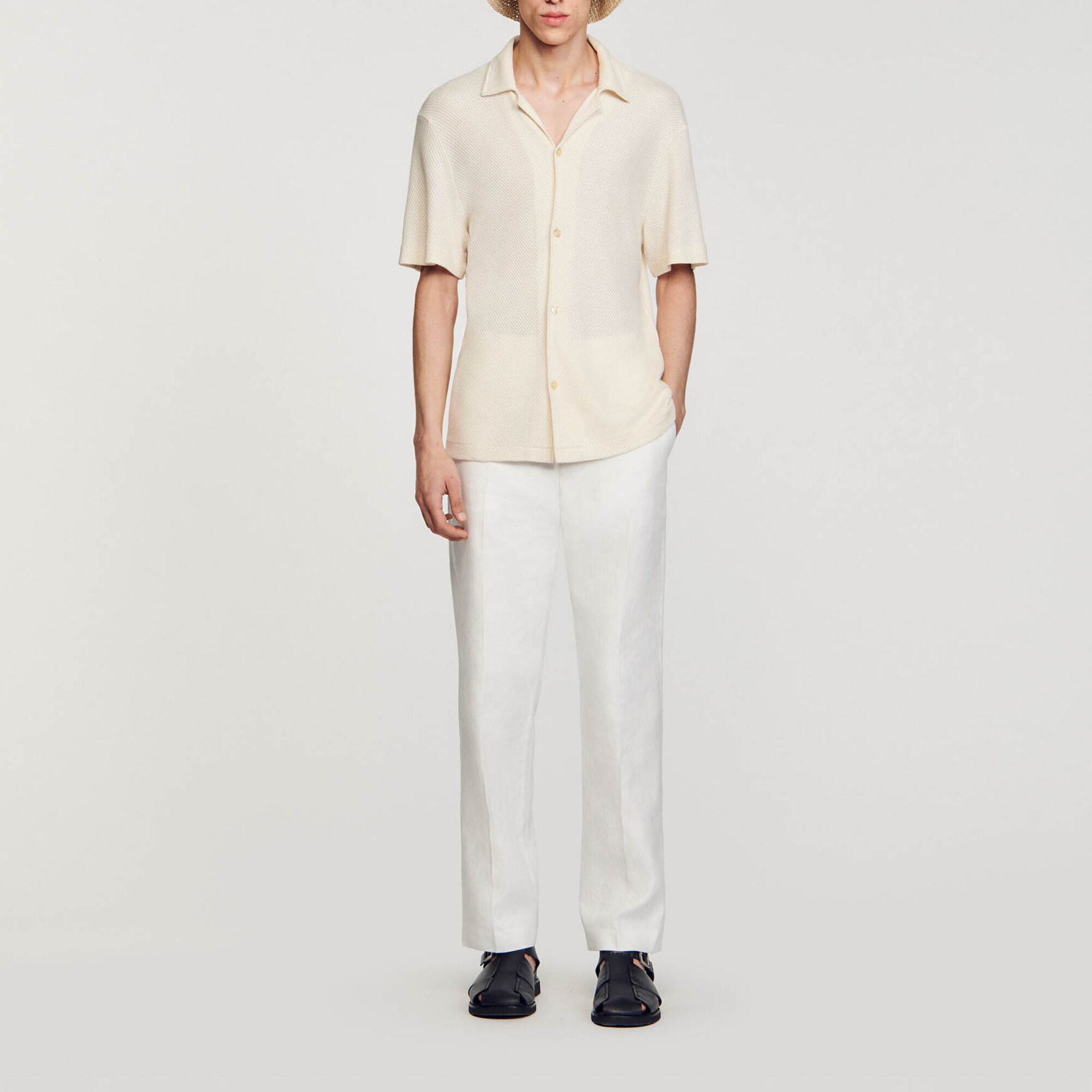 Overhemd met haaienkraag