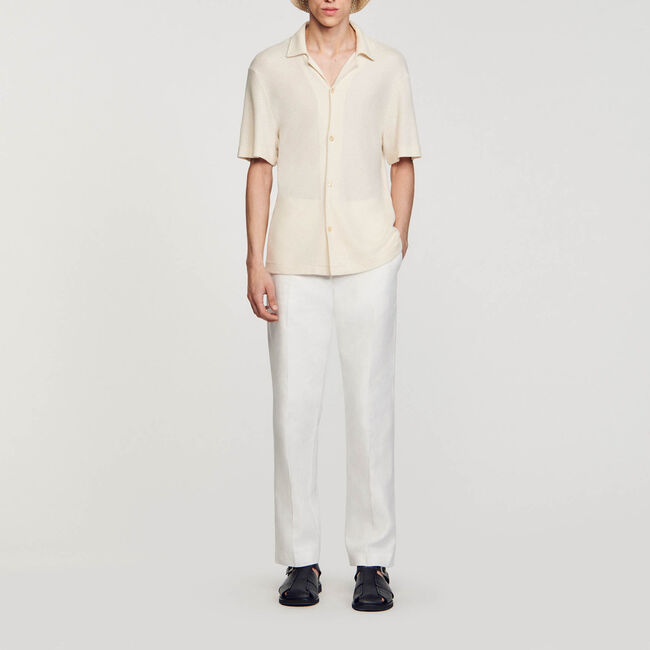 Overhemd met haaienkraag