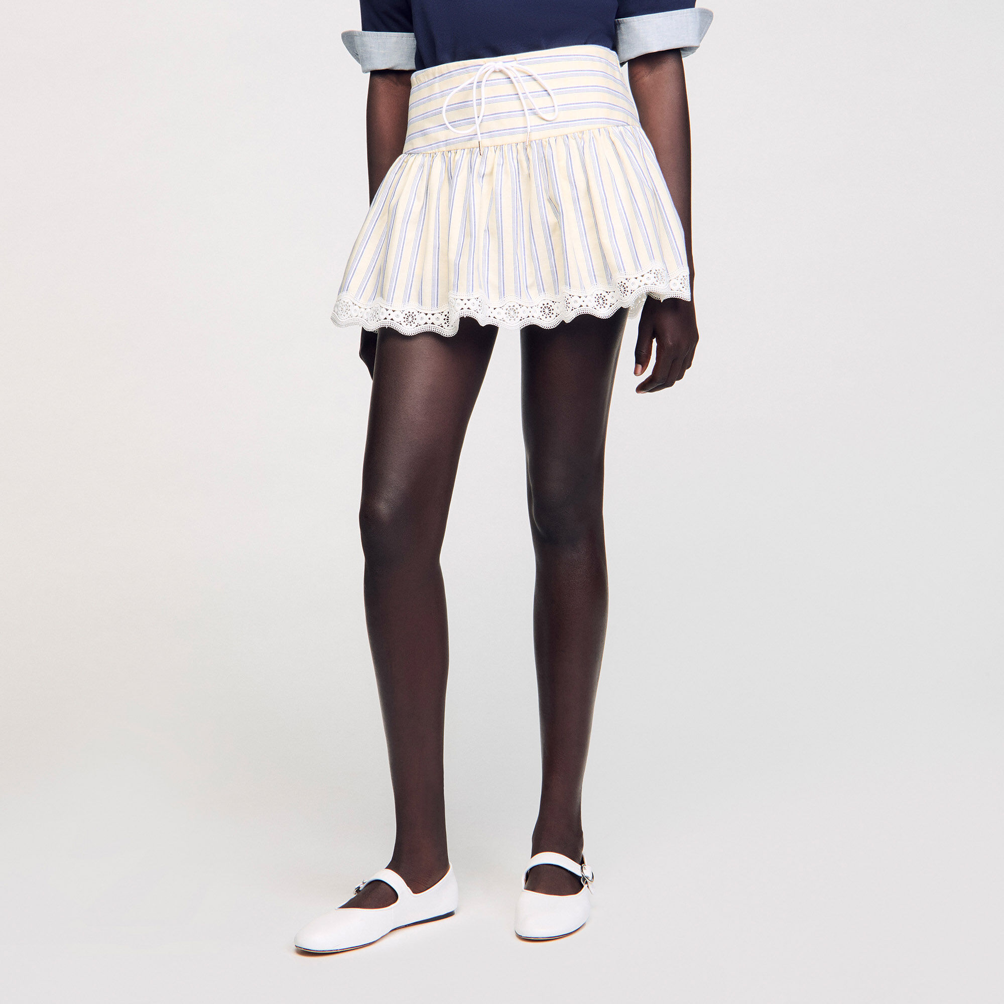 Skort gestreept