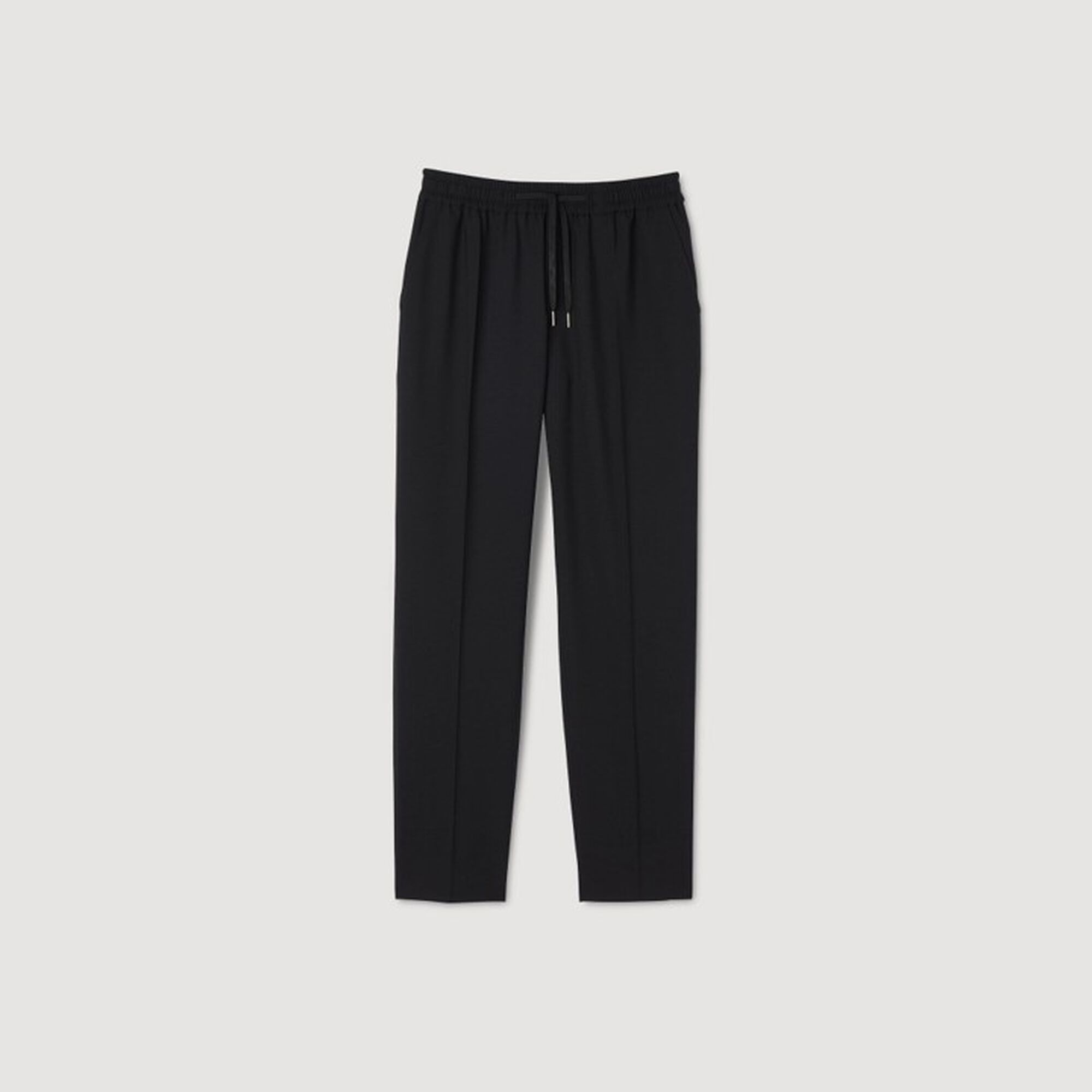 Rechte pantalon met elastiek