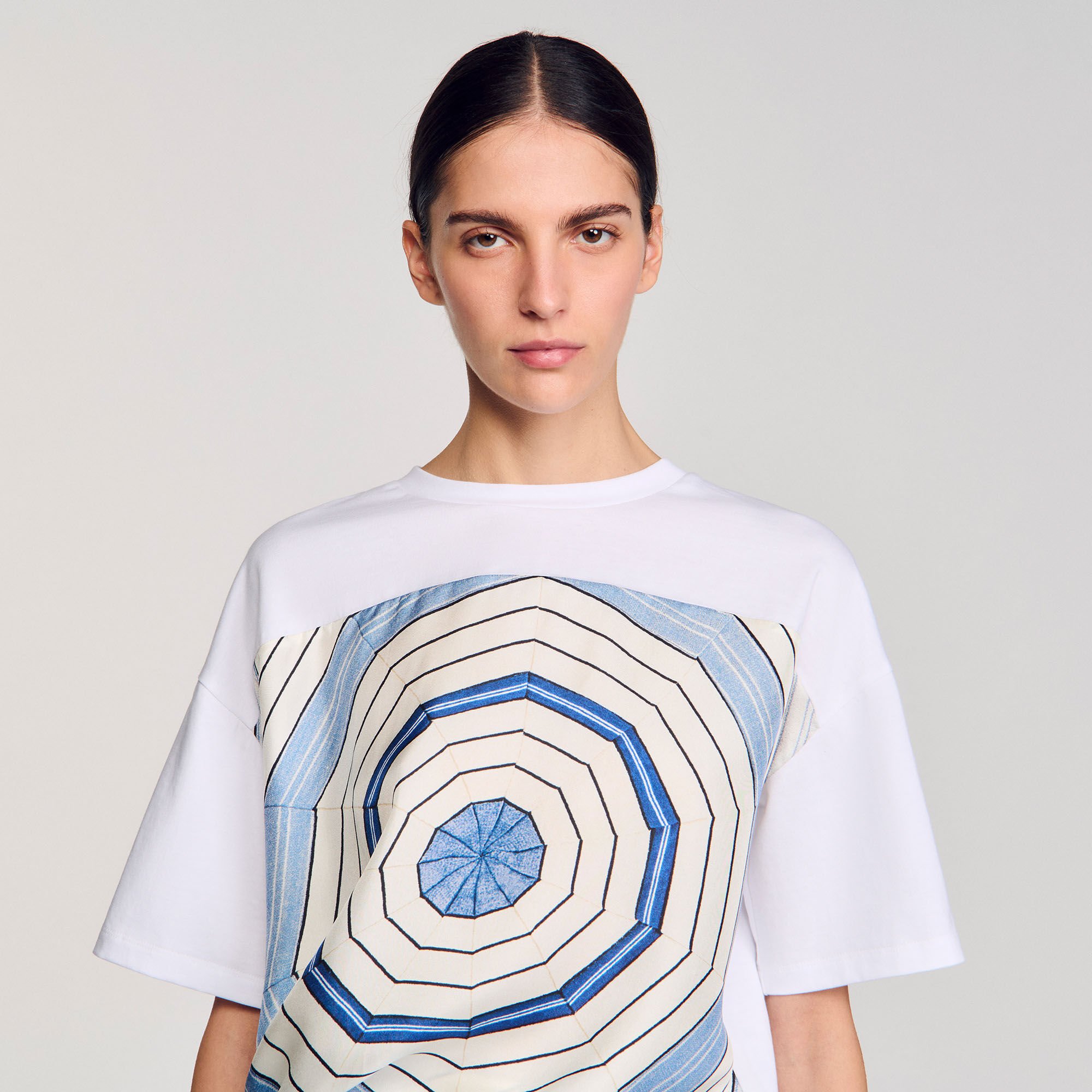 T-shirt met Spirales print