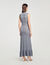 Lange gebreide jurk met studs - Vrouw | Sandro