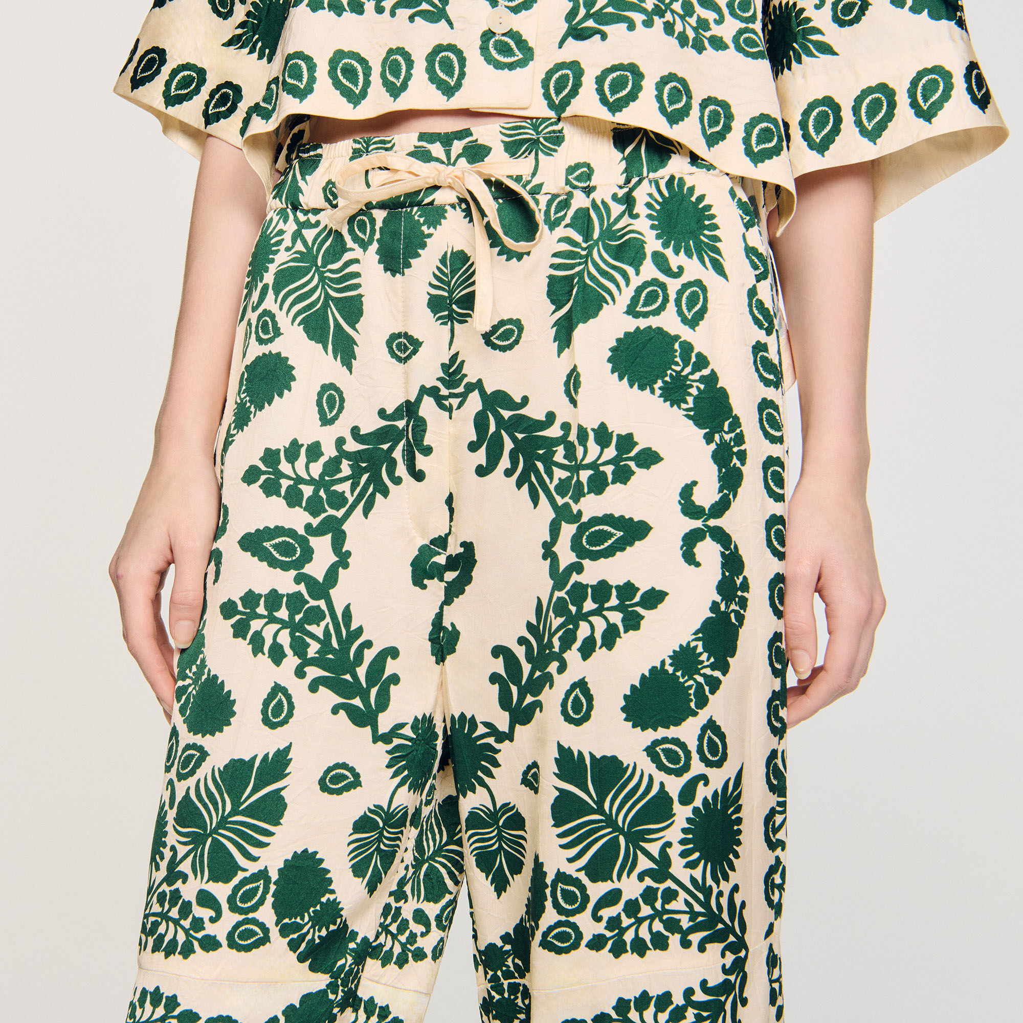 Pantalon met bloemenprint
