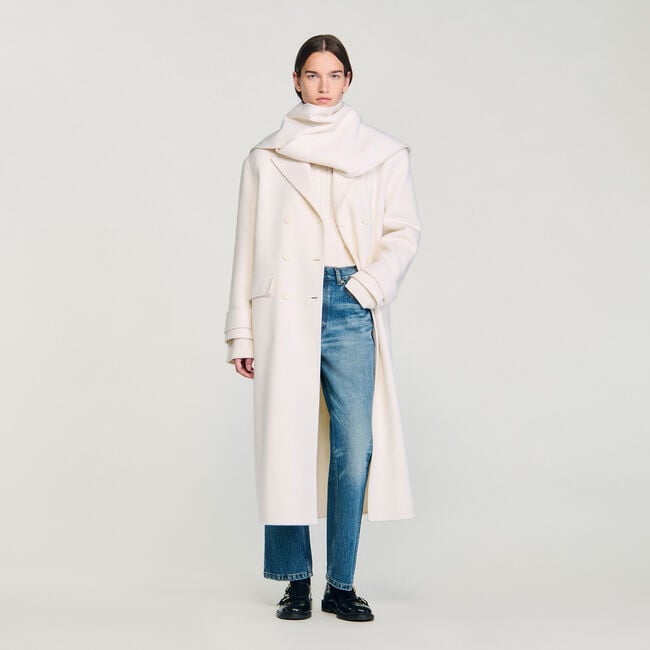Oversized wollen jas
