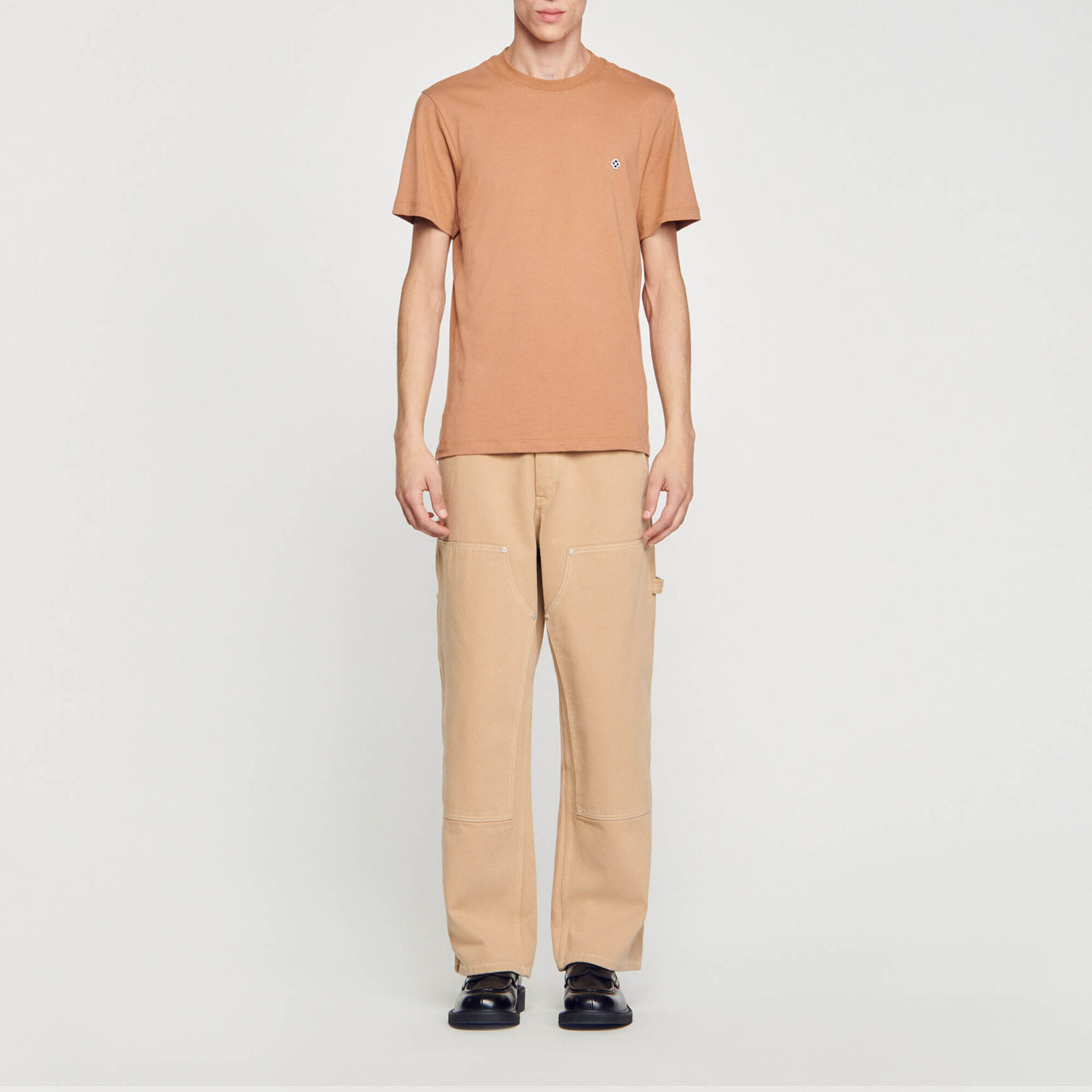 T-shirt met square cross-patch