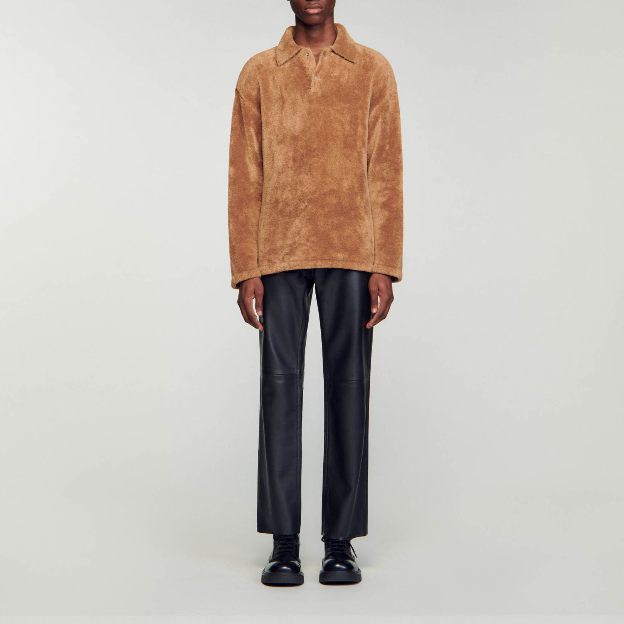 Polo van badstoftricot