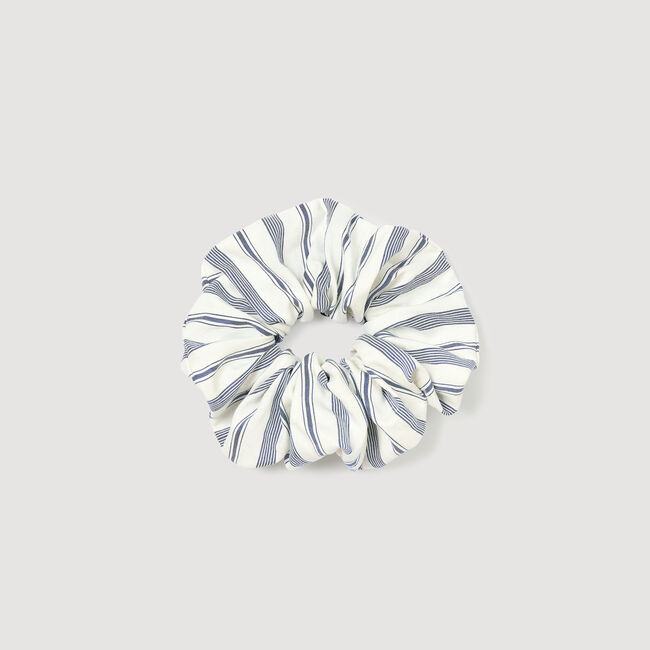 Scrunchie met gestreepte print