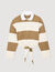 T-shirt gestreept polokraag stras