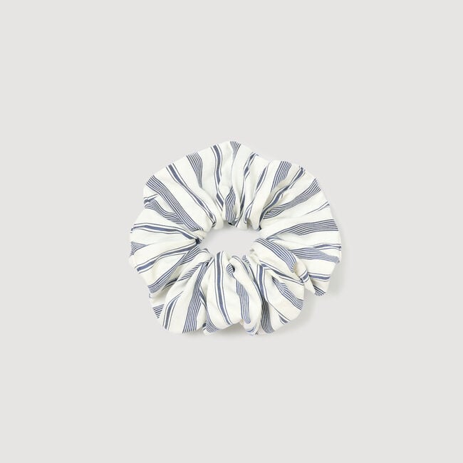 Scrunchie met gestreepte print