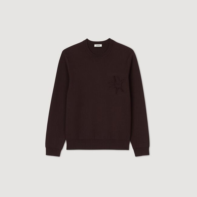 Sweatshirt bloemmotief