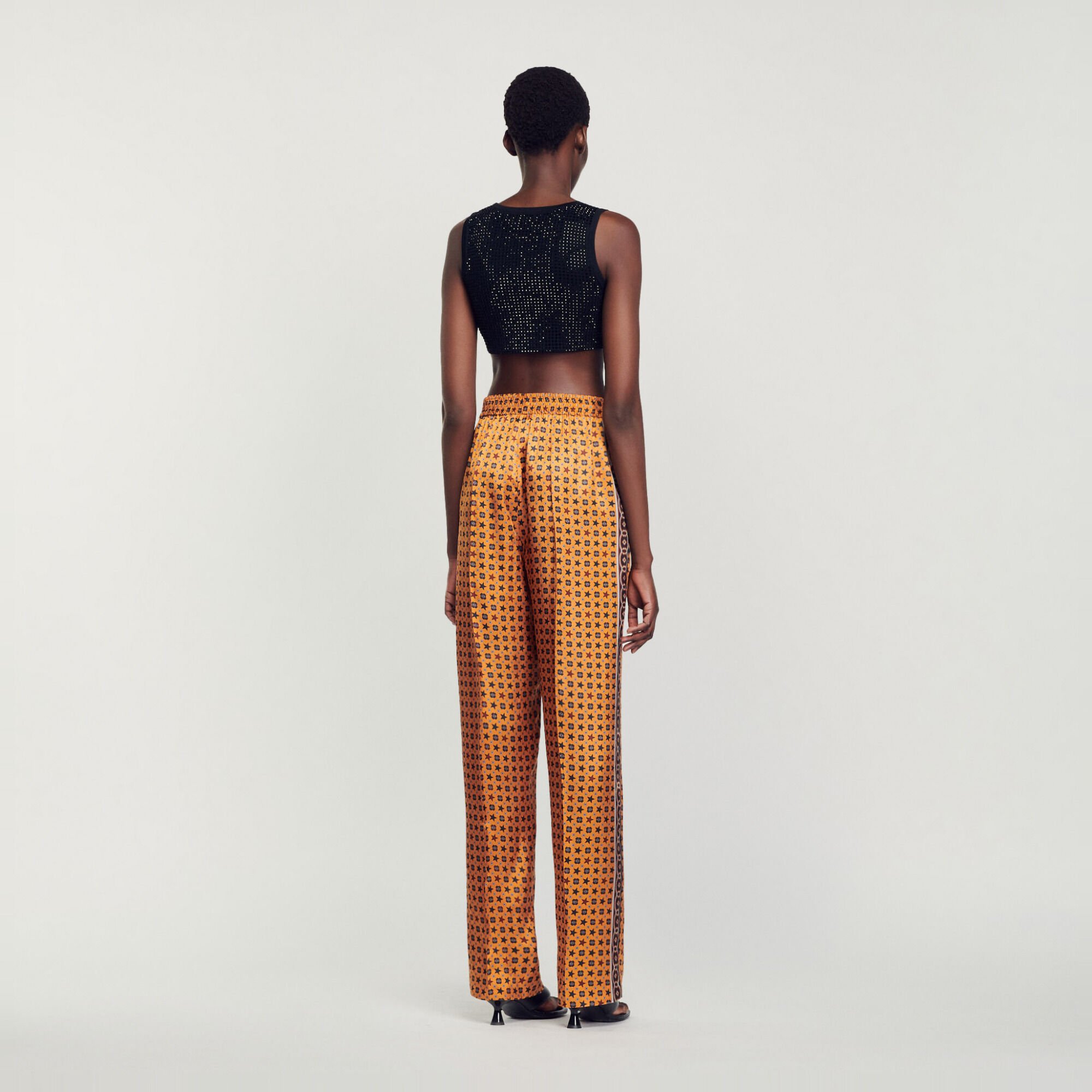 Kort topje met stras