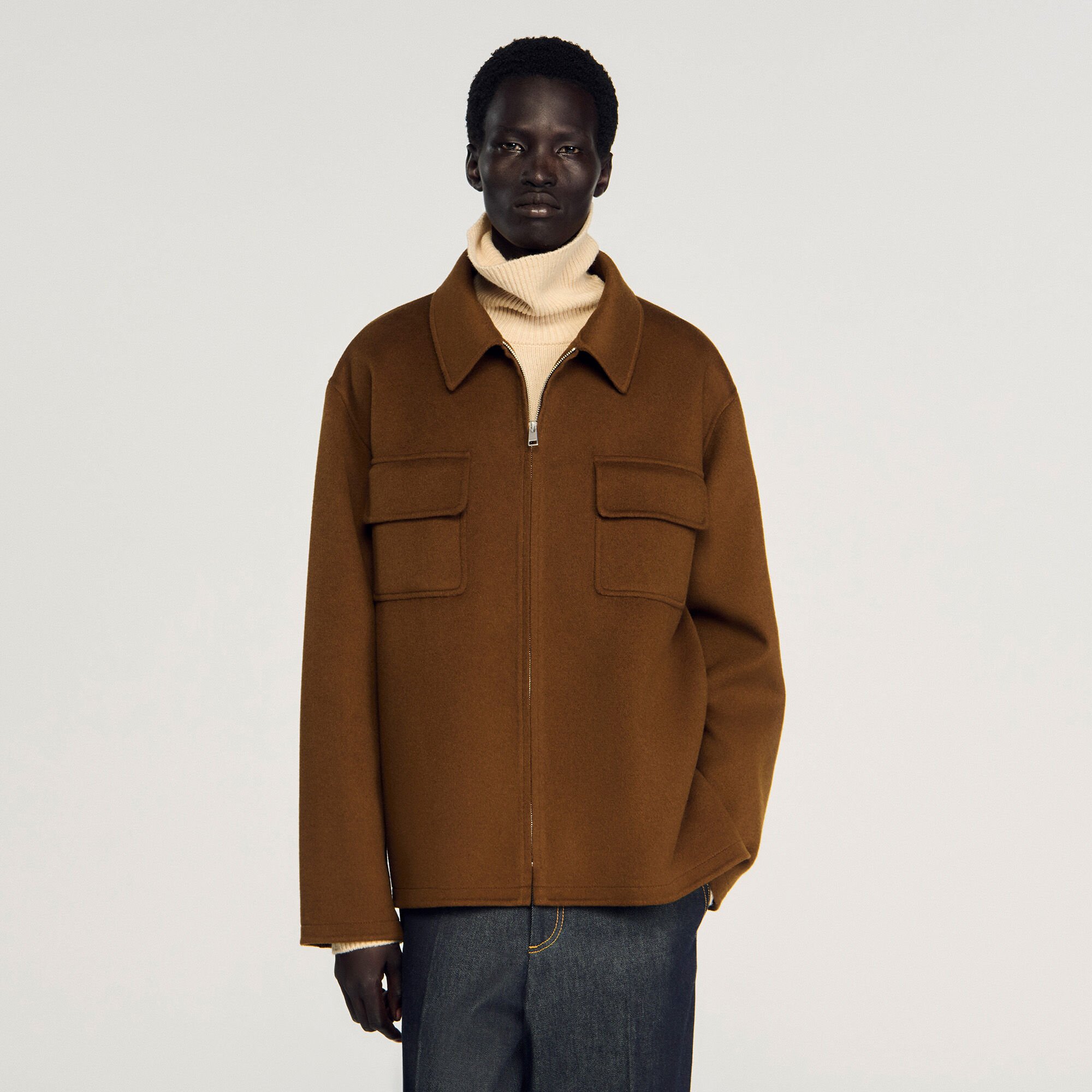Overshirt met ritssluiting