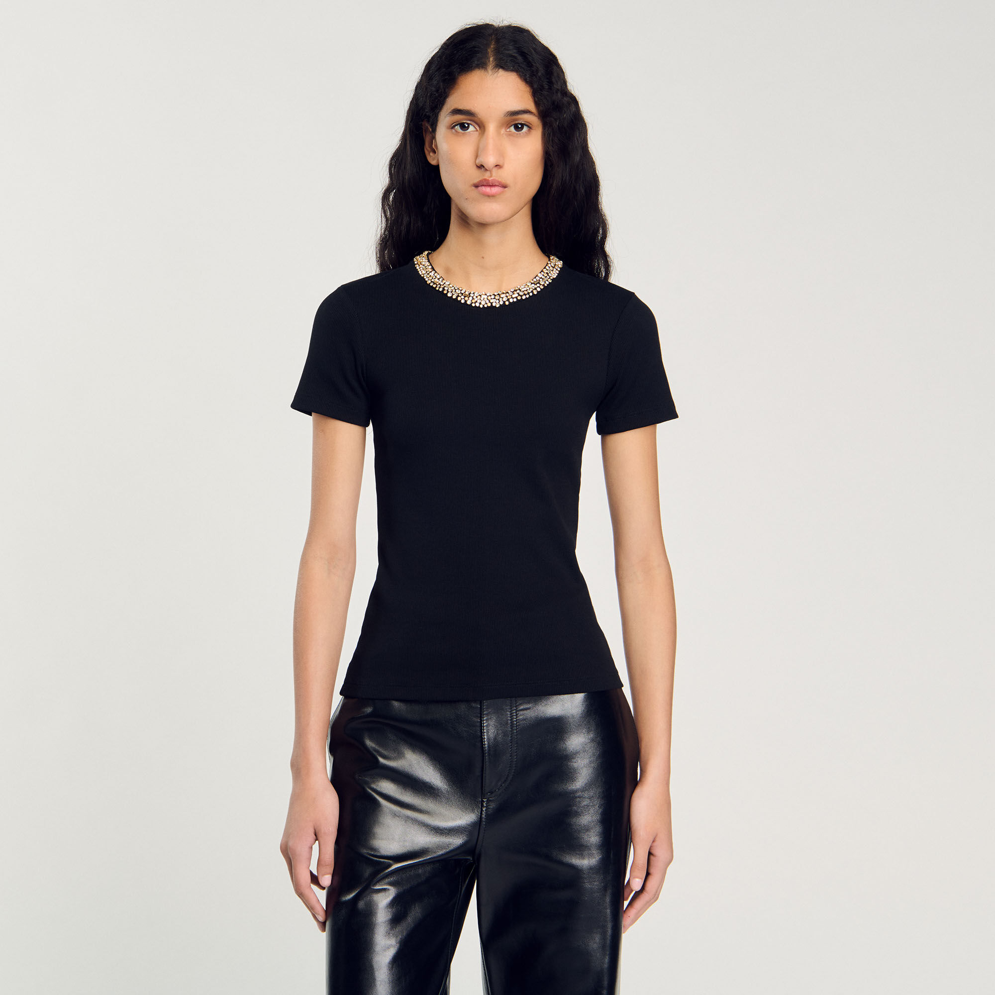 T-shirt galon met stras