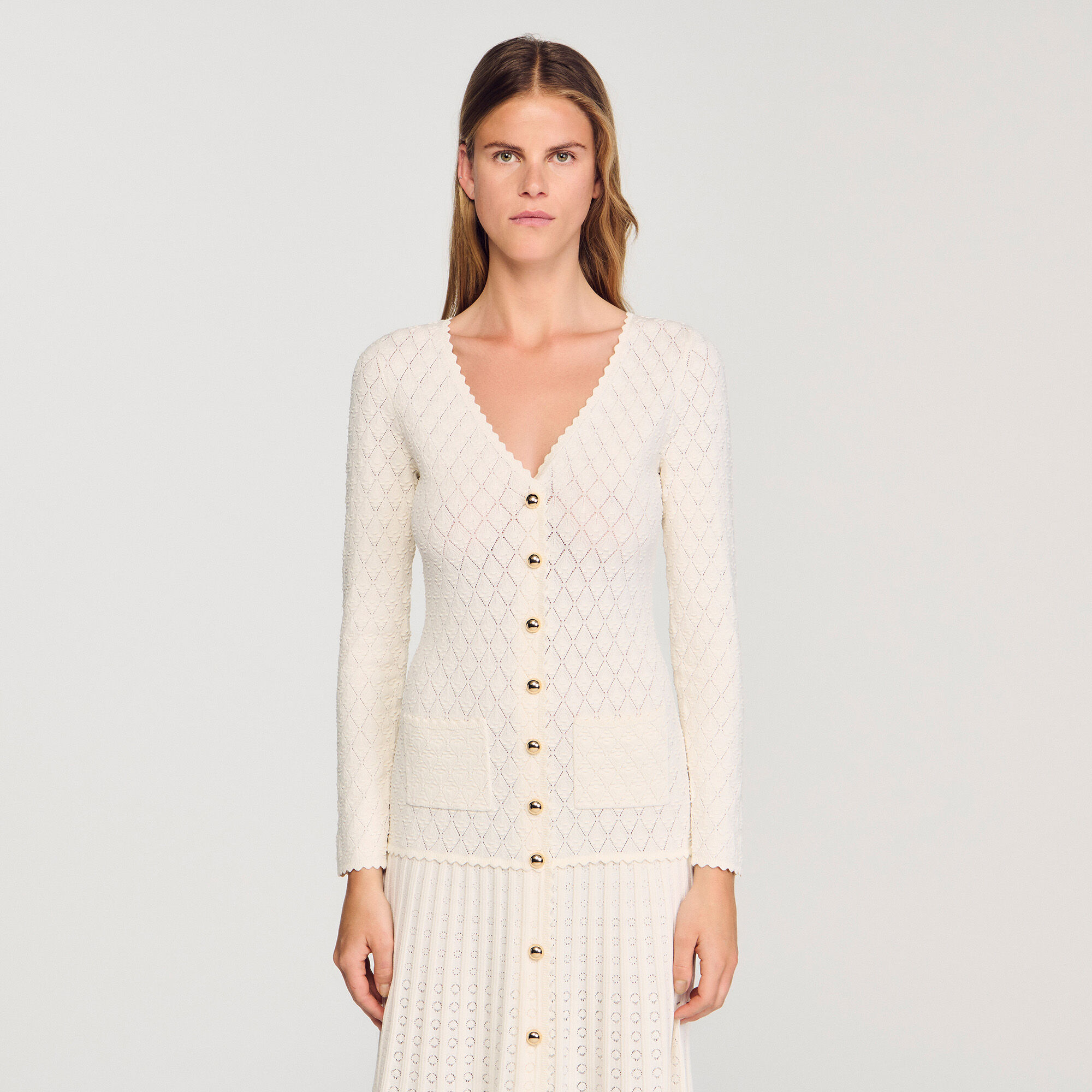 Lange jurk fantasietricot