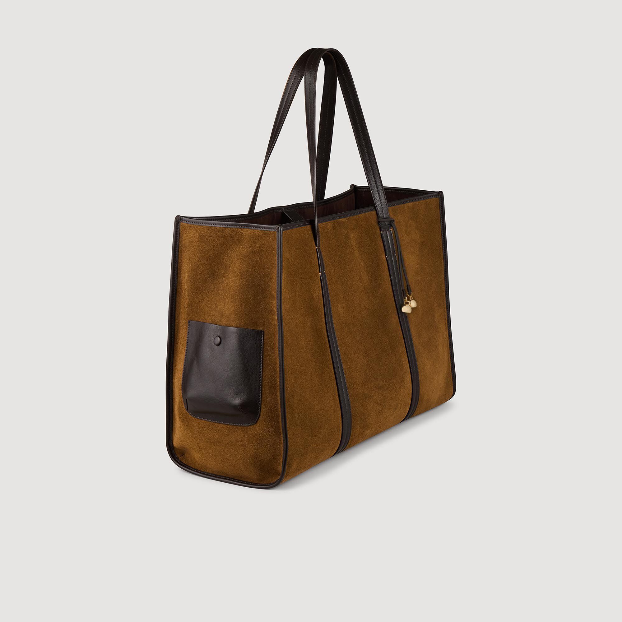 Shopper tas suède leer