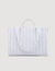 Shopper van gestreepte stof