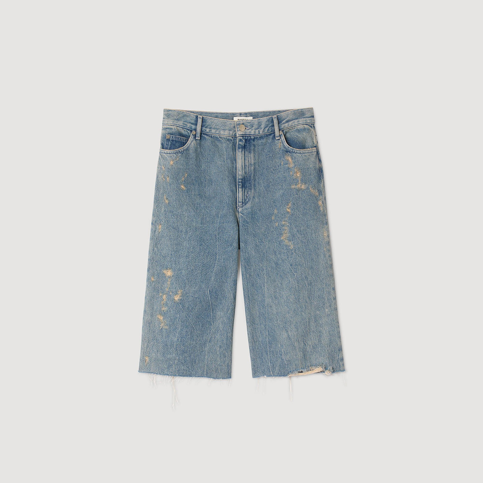 Denim bermuda used effect