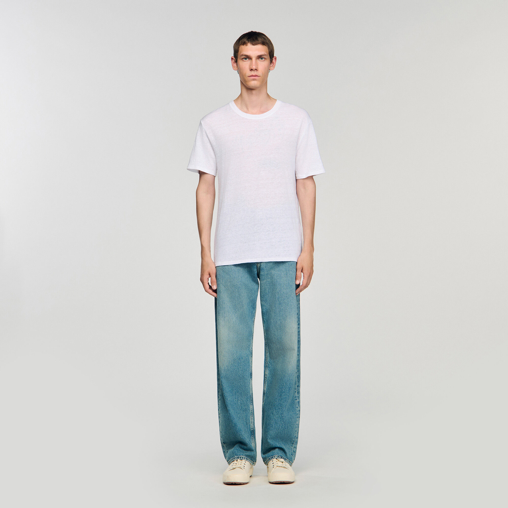 T-shirt van linnen