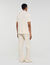 Poloshirt met leren logo