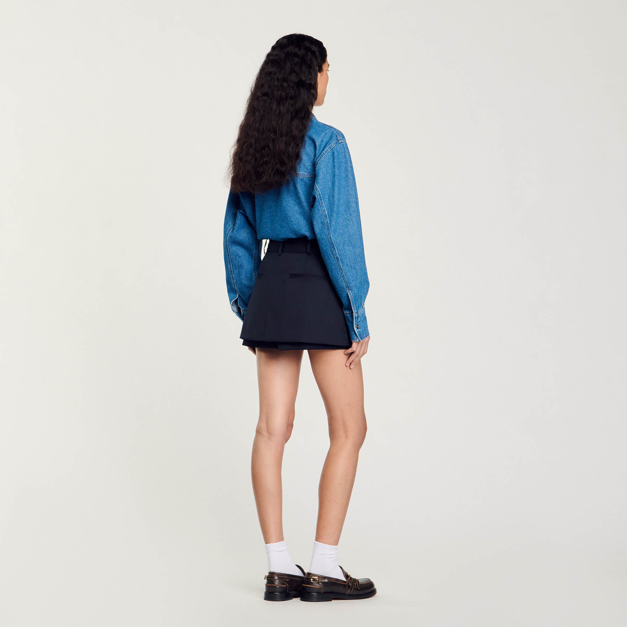 Skort met mooie riemlussen