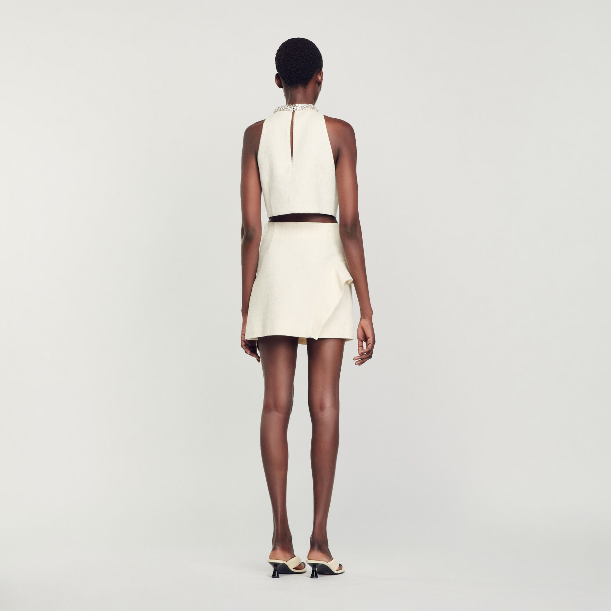 Korte rok met volant