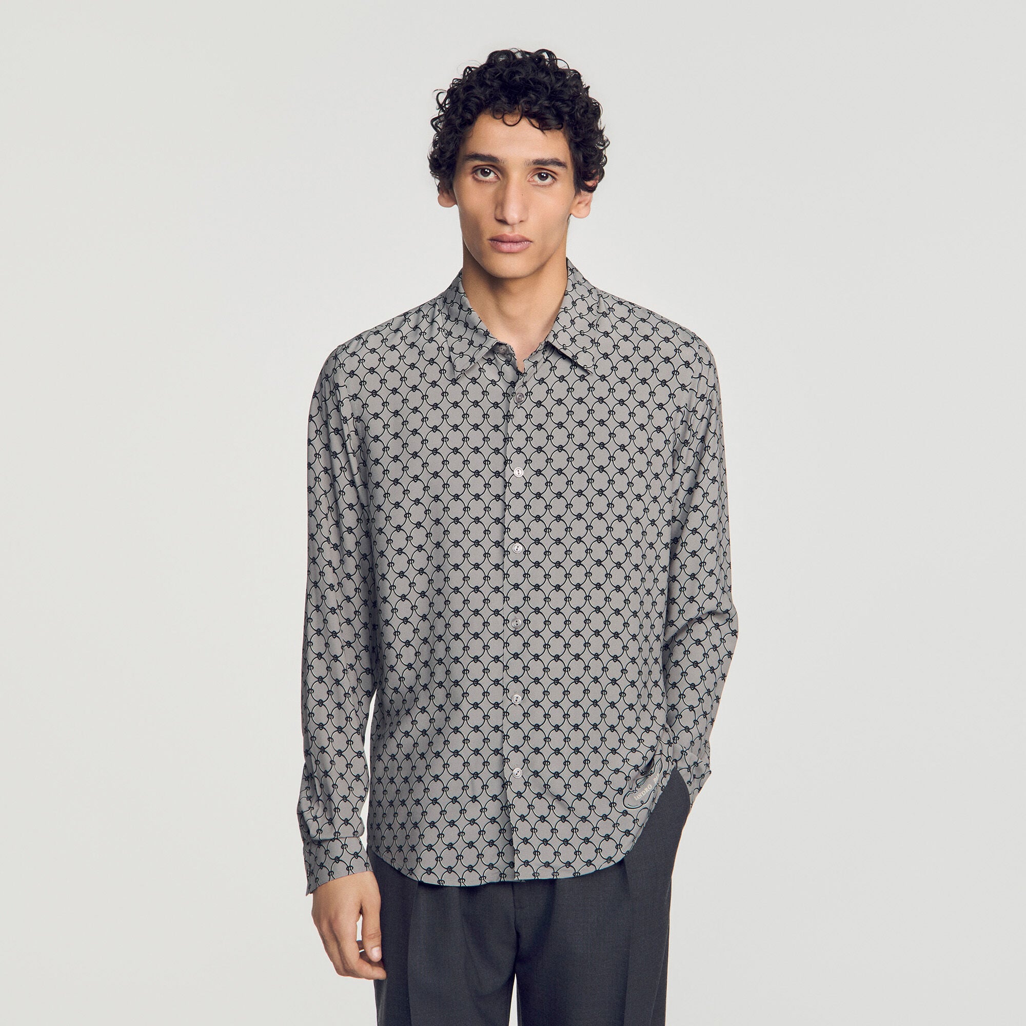 Overhemd met kettingprint - Man | Sandro